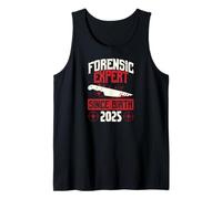 Experto forense Desde el Nacimiento 2025 Cumpleaños temático de crímenes Reales Camiseta sin Mangas