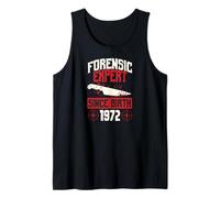 Experto forense Desde su Nacimiento 1972 Cumpleaños temático de crímenes Reales Camiseta sin Mangas