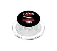 Experto forense Desde su Nacimiento 1984 Cumpleaños temático de delitos Reales PopSockets PopGrip para MagSafe