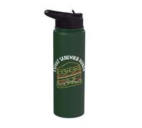 Experto Sandwichera Divertido Jamón Queso Tocino Sandwich Amante Stainless Steel Insulated Water Bottle