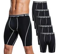 Expertoftio Bóxers Largos Deportivos para Hombre - Pack De Calzoncillos Hombre De Compresión con Pernera De 9 Pulgadas Y Abertura Frontal, Ropa Interior Funcional Deportiva Y Cómoda