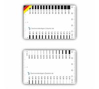 Expertos accesorios juego de 2 | Tarjeta bancaria | Equipo de tasador | Regla para tasadores de vehículos de motor | Regla de brecha y herramientas de medición para la valoración de bienes raíces