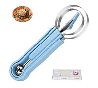 Explainout 3 in 1 Fruit Knife, Fruit Carving Tools Knife Kit, Melon Baller Scoop Set, Melon Cutter Shapes, for kitchens, fruit bowls (blue)