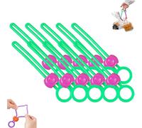 Explainout Multi-Purpose Sealer, 10pcs Multi Purpose Sealer, Reusable Zip Ties, Multipurpose Elastic Cord Organizer for Sealing Food Bags, Sealing Food Bags and Organizing Wires (green-10pcs)