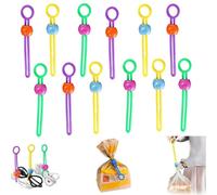 Explainout Multi-Purpose Sealer, Bread Clips for Bags, Food Bag Ties Sealer, Multi-Purpose Sealer - Reusable Zip Ties & Cable Ties Set, Data Sealing Bag and Sealing Food Bags (12pcs)