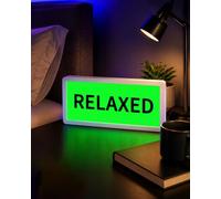 Explcior 16-Color RGB LED Message Light Sign, ON AIR or RELAXED Desk Lamp