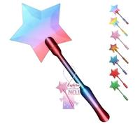 Explcior 3D Printed Credit Card Wand Tap to Pay, Magic Fairy Wand Card Holder, Star Wands Contactless Payment Cards Holder, Suitable for Kids Pranks and Contactless Payments Easy Checkout(Rainbow2)