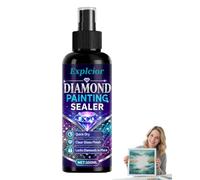 Explcior Diamond Painting Sealer Spray Diamond Art Glue & Sealant for Clear Protective Coating to Secure Drills Quick Dry Long-Lasting Color Lock Protects Against Dust and Diamonds Loss(1pc)
