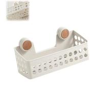 Explcior Estante De Almacenamiento Multifuncional Sin Taladros, Estante De Pared for Baño, con Ventosa Hueca for Drenaje, Sin Taladros, Resistente, Bordes Elevados.(1pc)