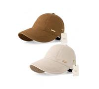 Explcior Women’s Wide Brim Sun Visor Hat UPF 50+ Adjustable Ponytail Cap
