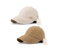 Explcior Women’s Wide Brim Sun Visor Hat UPF 50+ Adjustable Ponytail Cap
