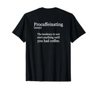 Explicación del Diccionario de procafeinación Camiseta