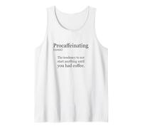 Explicación del Diccionario de procafeinación Camiseta sin Mangas