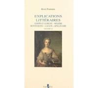 Explications Littéraires (2). Mme De La Fayette Chateaubriand Mallarmé