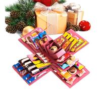 Exploding Birthday Box | Creative Multi Layered Home Decor,Merry Christmas Candy Box | For Birthday Wedding Party T Multi-layer Hanksgiving Holiday New Year's Eve Home Kids Adults Family Friends
