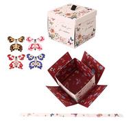 Exploding Butterfly Birthday Box, Explosive Present Paper Boxes, Surprise Birthday Exploding Boxes, Butterfly Gifting Boxes, Paper Explosive Birthday Box for Valentine's Day and Birthday