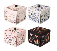 Exploding Butterfly Box, Flying Butterfly Box Exploding Butterfly Birthday Box, Funny Butterfly Parties Present Box, Delicate Surprise Birthday Box Explosive Present Box for Family Friends Lovers