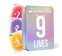 Exploding Kittens 9 Lives Tin: by, 2-6 Players, Age 7+ Card Game | Push the pile higher, force rivals past 9 to bust and steal their points. Stay alive and finish with the most points to win!