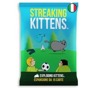 Exploding Kittens Asmodee - Streaking Kittens - Expansión para Juego básico | Cartas de juego rápido y divertido con temática de gatos explosivos - 2-5 jugadores - 7+ años - 15 minutos - Edición italiana