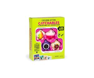Exploding Kittens Catchables 4-Pack: Collectible Toy Tossing Games - Family Games, Adult Games, Fun, Party & Travel Card Games for Adults & Kids Ages 8+