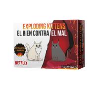 Asmodee Exploding Kittens El Bien contra el Mal, Juego de Cartas para Amantes de los Gatos y Las Explosiones, A Partir de 7 Años, De 2 a 6 Jugadores, 15 Minutos por Partida, Español
