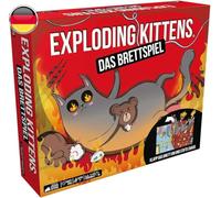 Exploding Kittens, Exploding Kittens: El Juego de Mesa, Juego de Fiesta, 2-6 Jugadores, a Partir de 7 años, 20 Minutos, alemán