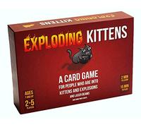 Edición original de Exploding Kittens - Juegos de cartas para adultos, adolescentes y niños - Juegos familiares divertidos - Una combinación entre un juego de cartas y la ruleta rusa