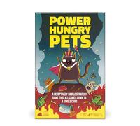 Exploding Kittens LLC Power Hungry Pets: Strategic Card Game - Fun Family Board Game Night Adventure | Ages 7+ | 2-6 Players | 21 Cards & 7 Tokens