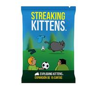Exploding Kittens | Streaking Kittens | Expansión | Juego de Cartas para los Amantes de los Gatos y Las Explosiones | A Partir de 7 Años | De 2 a 6 Jugadores | 15 Minutos por Partida | Español