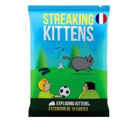 Exploding Kittens: Streaking Kittens Extension - Juego de Cartas hilarante y Explosivo para Adultos y niños a Partir de 7 años - 15 Cartas Nuevas - Juego de Mesa de 2 a 6 Jugadores - 15 min - en