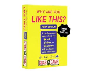 Exploding Kittens - Why Are You Like This? Grab & Game - Compact Travel-Sized Party Card Game for Adults, Teens, and Families - 2 Player, 15-Minute Gameplay - Ages 7+