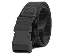 Explokit Cinturón Táctico para Hombre, Cinturón de Combate Utilitario, Cinturón Policial de Alta Resistencia, Equipo de Seguridad Militar con Hebilla de Liberación Rápida (#01-Negro)
