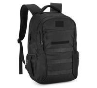 Explokit Mochila Táctica Pequeña de 15L 25L Bolsa Militar Molle Mochila Escolar para Campamento Senderismo Ciclismo y Trekking (#15L-Negro)