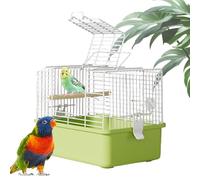 Explor Para El Interior - Jaula Para Pequeños Canarios | Para Área Al Aire Libre | Canarias Insurrectables | Accesorios De Aves Impermeables, Pasos De Viaje Fáciles Para El Transporte, Uso Al Aire Lib
