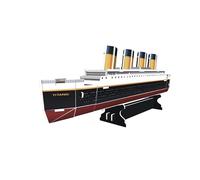 EXPLORA Barco Titanic-Rompecabezas 3D-540017-22 Piezas-Nivel 2-Sin Pegamento Ni Tijeras Juego de Construcción-Regalo para Niños-Maqueta-Educativo y Lúdico-5 años (MGM 540017)