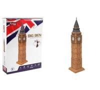 EXPLORA - Big Ben - Rompecabezas 3D - 540021 - 44 Piezas - Monumento Histórico - Nivel 4 - Sin Pegamento Ni Tijeras - Educativo - Londres - Juego de Construcción - Regalo - Maqueta - A Partir de 5años