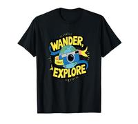 Explora Captura Aventuras Cámara Mundo Ruta Camiseta
