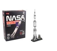 EXPLORA - Cohete Misión Apolo Saturno V - Puzzles 3D - 540100-136 Piezas - Nivel 5 - Sin Pegamento Ni Tijeras - Educativo - Juego de Construcción - Regalo para Niños - Maqueta - A Partir de 8 años