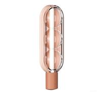 Explora combinaciones de sabores utilizando las prácticas bolas triples de helado para molde equipado con una práctica pajita (rosa)