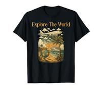 Explora el Mundo Viajes: avión, Crucero y Globo terráqueo Camiseta