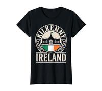Explora la histórica Aventura de Kilkenny Irlanda Camiseta gráfica económica, Mujer, Negro, M