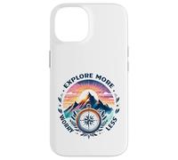 Explora más Preocúpate Menos Montañas Brújula Carcasa para iPhone 14