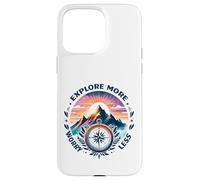 Explora más Preocúpate Menos Montañas Brújula Carcasa para iPhone 15 Pro MAX