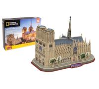 EXPLORA - Notre Dame De Paris - Puzzles 3D - 540202-128 Piezas - Monumento Histórico - Nivel 5 - Sin Pegamento Ni Tijeras - París - Construcción - Licencia National Geographic - A Partir de 8 años