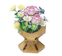 EXPLORA - Ramo De Flores Clavel - Rompecabezas 3D - 540500-134 Piezas - Sin Pegamento Ni Tijeras - Educativo - Juego de Construcción - Regalo Infantil - Maqueta - Educativo y Lúdico - 8 años