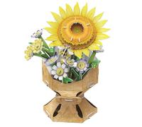 EXPLORA - Ramo De Flores De Girasol - Rompecabezas 3D - 540503-102 Piezas - Sin Pegamento Ni Tijeras - Educativo - Juego de Construcción - Regalo Infantil - Maqueta - Educativo y Lúdico - 8 años