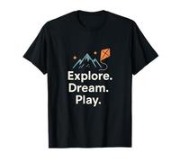 Explora. Sueña. Juega. Diseño de Citas de Viaje Camiseta