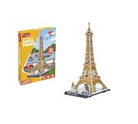 EXPLORA - Torre Eiffel - Puzzles 3D - 540010-31 Piezas - Monumento Histórico - Nivel 2 - Sin Pegamento Ni Tijeras - Educativo - París - Juego de Construcción - Regalo - Maqueta - A Partir de 5 años