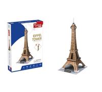EXPLORA - Torre Eiffel - Puzzles 3D - 540020-39 Piezas - Monumento Histórico - Nivel 4 - Sin Pegamento Ni Tijeras - Educativo - París - Juego de Construcción - Regalo - Maqueta - A Partir de 5 años