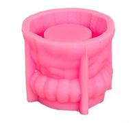 Explora tu creatividad con esta herramienta de fabricación de plantillas de silicona para velas de bolsa tejida (B)